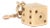 1950s Dice Charm, 14k Yellow Gold, Length 1 In For Sale