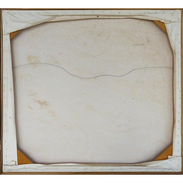 Abstract Acrylic Painting on Canvas by Warren Fischer ‘American, 1943-2001’ For Sale - Image 4 of 14