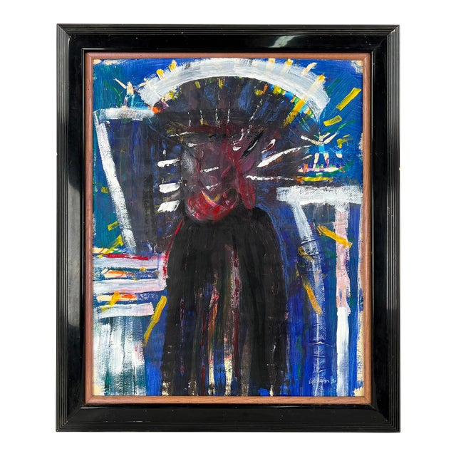 "Spirit of the Buffalo" - Las Vegas Abstract Expressionist Figurative by Addison Robichaud For Sale
