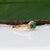 Green 1.8Ct Tsavorite Garnet Ring With Earth-Mined Diamond Accents: Solid 14k Gold, Size 6.75 For Sale - Image 8 of 10