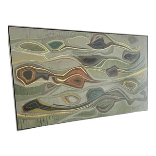 Chase Langford Casade Terrace Painting, Framed For Sale