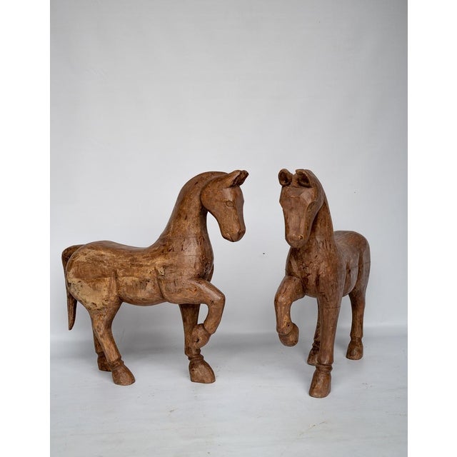 1960s Horse Prancing Wooden For Sale - Image 5 of 8