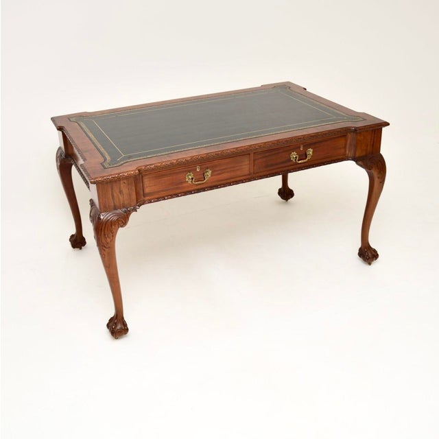 Antique Chippendale Revival Desk from Gillows, 1890s For Sale - Image 16 of 16