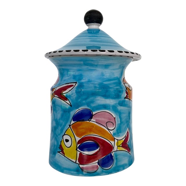 Italian Ceramic Cookie Jar For Sale