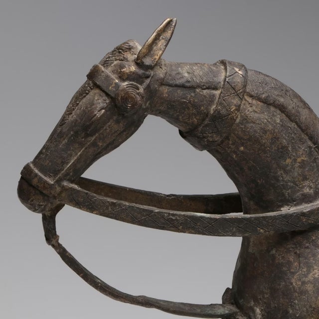 18th Century 18th Century Bronze Asian Indian Horse Sculpture For Sale - Image 5 of 6