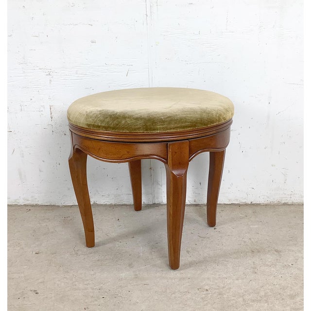 The French Provincial swivel stool is a form with a specific and charming domestic history — made for vanities, dressing...