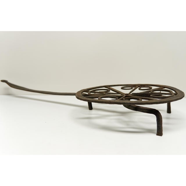 Late 18th Century Forged Iron Rotating Trivet For Sale - Image 4 of 6