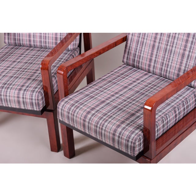Art Deco Armchairs, Czech, 1930s, Set of 2 For Sale - Image 10 of 11