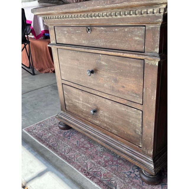 Restoration Hardware St. James Night Stand For Sale In Palm Springs - Image 6 of 12