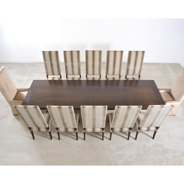 Monumental Ferrell+Mittman Modern Trestle Dining Table 13 Ft For Sale - Image 9 of 18