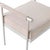Metal Diva Cream Velvet Bench For Sale - Image 7 of 11