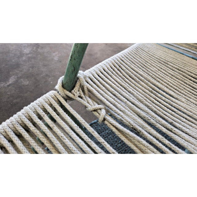 1950s Attributed to Walter Lamb Bronze and Nautical Rope Chaise Lounge For Sale - Image 14 of 15