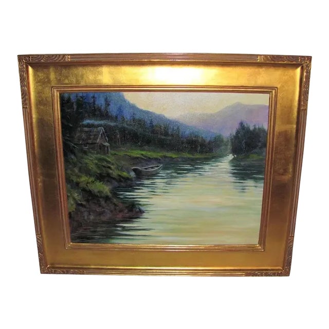 American Oil on Canvas Painting Don Kolstad For Sale