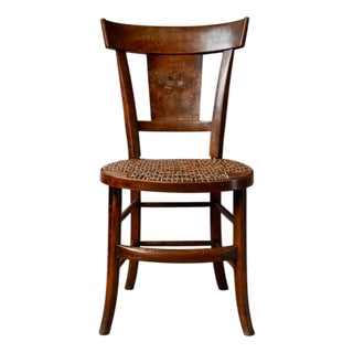 Antique French Walnut Chair, 1890s For Sale
