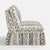 Not Yet Made - Made To Order Capra Ruffle Settee in Linny Ikat Brown For Sale - Image 5 of 7