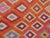 Mid 20th Century Mid 20th Century Persimmon Color Turkish Handmade Kilim Boho Area Rug For Sale - Image 10 of 11