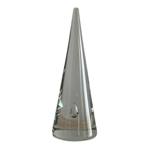 1960s Alfredo Barbini Murano Glass Cone Obelisk, Italian