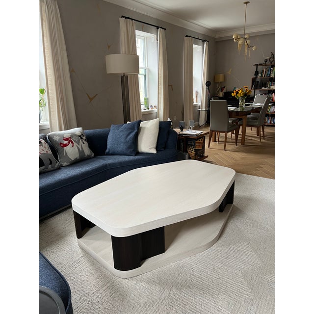 Contemporary Custom Asymmetrical Coffee Table For Sale - Image 3 of 4