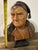 Rustic European Vintage Hans Huggler Wyss Wood Carved Bust Old Man - Unsigned For Sale - Image 3 of 18