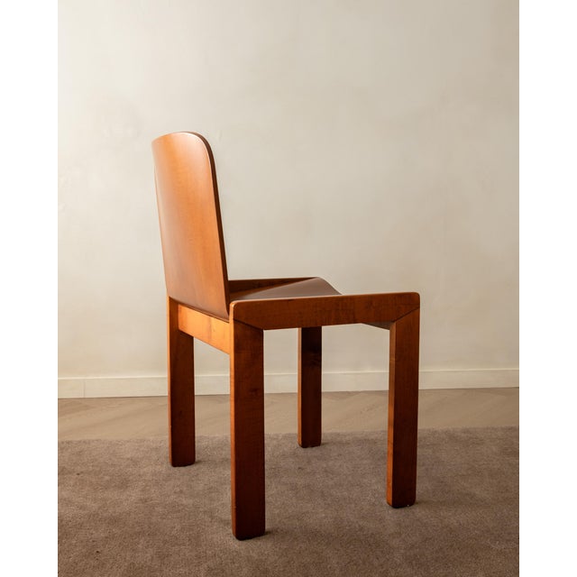 Italian Plywood Dining Chairs by Molteni, 1970s, Set of 4 For Sale - Image 14 of 18