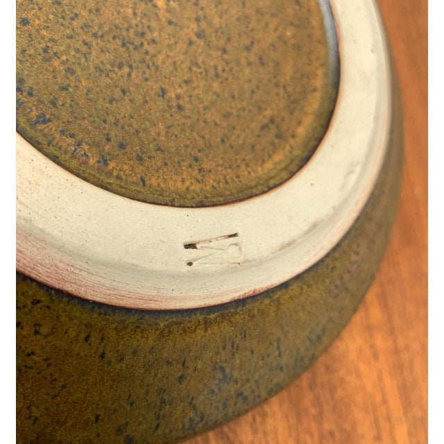 Beige Mid-Century German Studio Pottery Bowl by Otto Wichmann, 1960s For Sale - Image 8 of 14