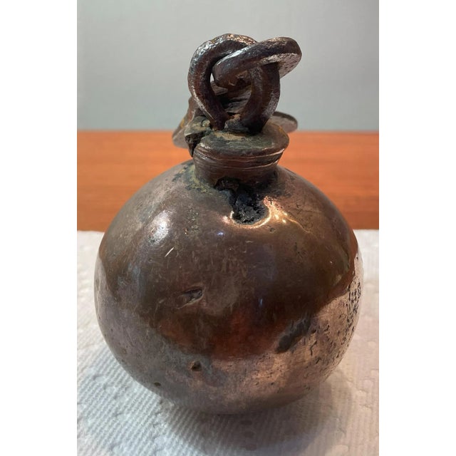 Late 19th Century Antique Greek 3 1/2 Pound Copper Scale Weight For Sale - Image 5 of 5