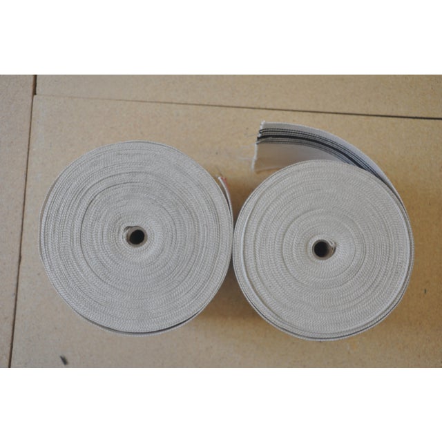Vintage Cotton Canvas Webbing Trim For Sale In Chicago - Image 6 of 6
