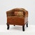 Art Deco Walnut Stool with Velvet Upholstery, Italy, 1920s For Sale - Image 12 of 12