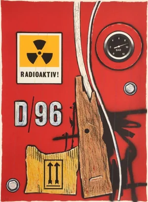 1996 Peter Klasen D/96 Radioactiv, Lithograph