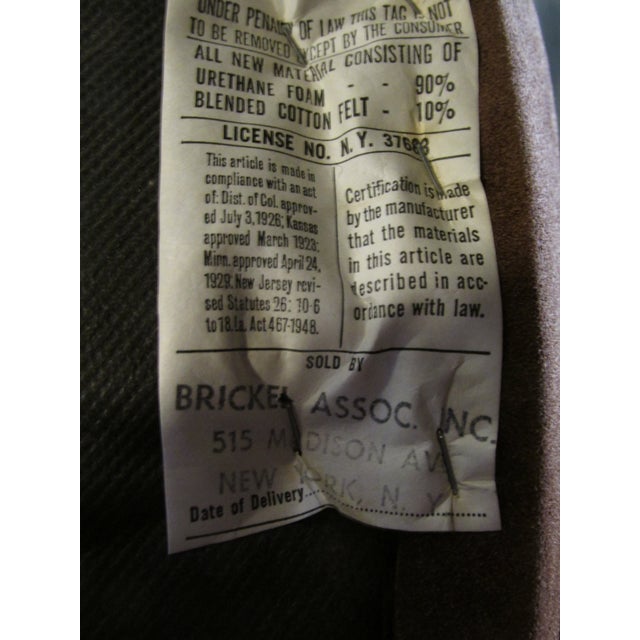 Wood 80s Tub Chair in Oak and Suede by Ward Bennett for Brickel Associates For Sale - Image 7 of 7