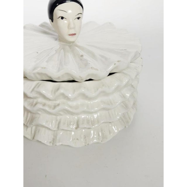 White Ceramic Pierrot Box, France, 1970s For Sale - Image 6 of 17