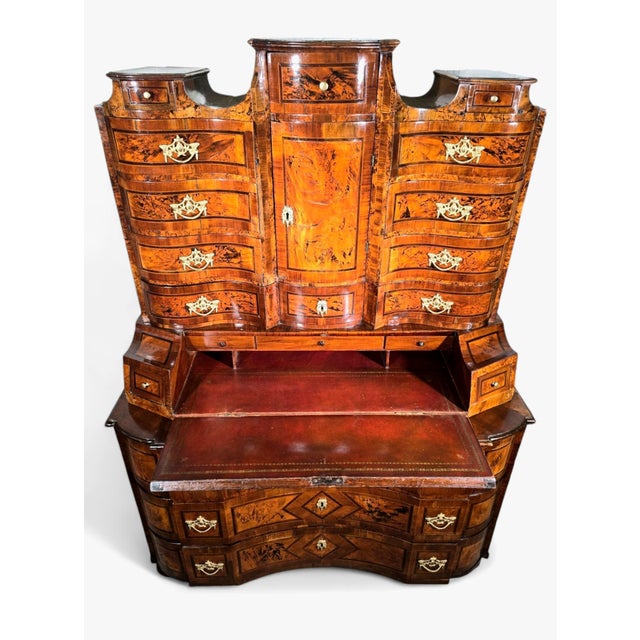 Wood 18th Century German Baroque Cabinet, 1730 For Sale - Image 7 of 18