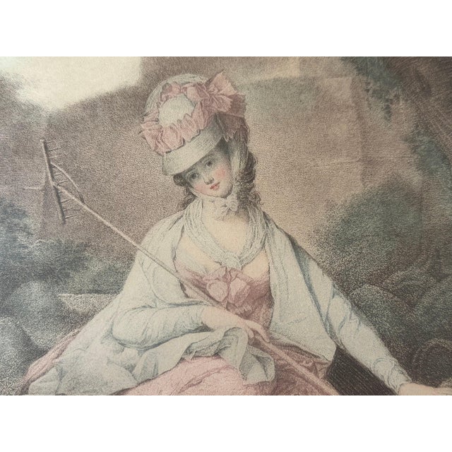 French Antique Framed Engraving: "SOPHIA" by Michael William Peters For Sale - Image 3 of 8