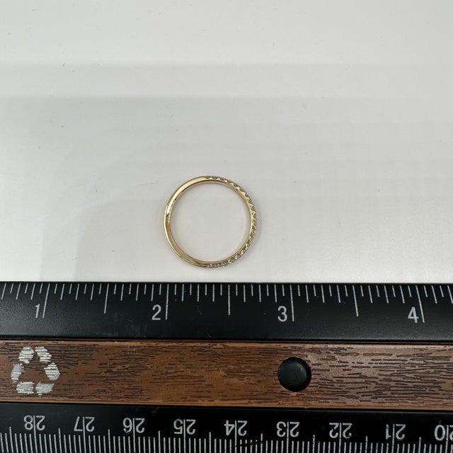 Lab Grown Diamond Band 14kt Yellow Gold 0.35ctw Ef vs Size 7 New For Sale In New York - Image 6 of 6