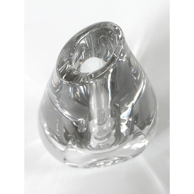 Glass Saint Louis Cristal, France Stunning Heavy 7" Crystal Teardrop Vase by $975List Price For Sale - Image 7 of 8
