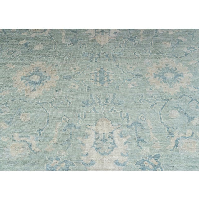 Turkish Oushak Rug 7'11" x 10'8" #20329 For Sale - Image 4 of 8