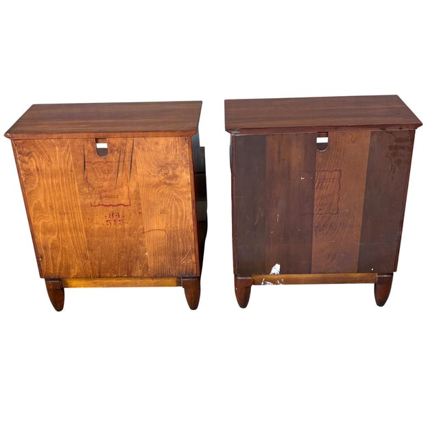 Mid 20th Century Modern 2 Tier Nightstands by Willett For Sale - Image 6 of 18