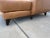 Ashcroft Furniture Co. Mid Century Modern Inspired Brown Leather Chaise Lounge For Sale - Image 10 of 13