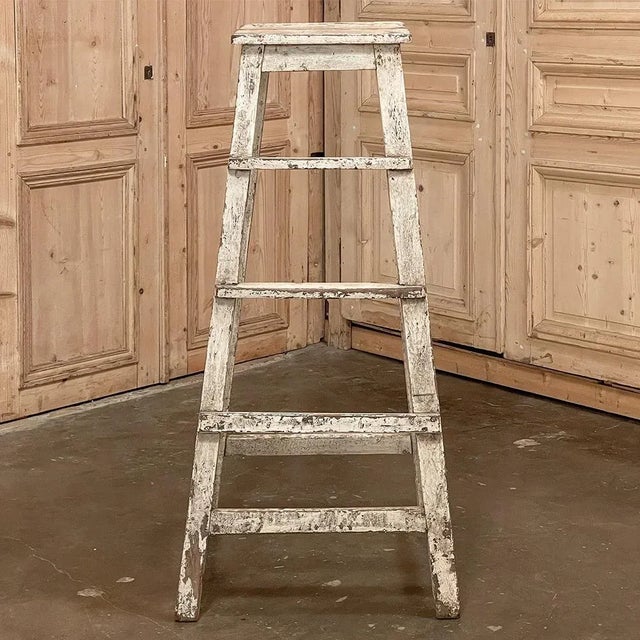 Antique Swedish Rustic Painted Sculptor's Pedestal For Sale - Image 4 of 13