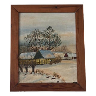Landscape Composition, 1960s, Oil Painting on Canvas, Framed For Sale