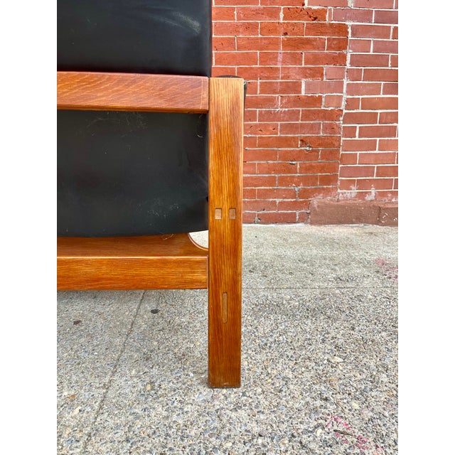 1960s 3-Seater Leather Sofa, Denmark For Sale - Image 12 of 12