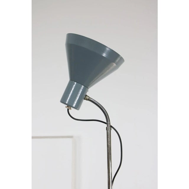 Vintage Industrial Adjustable Gooseneck Floor Lamp, 1970s For Sale - Image 12 of 17