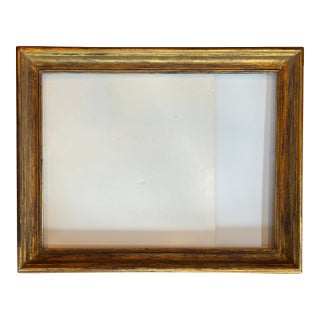 Mid-Century Distressed Gold Wood Frame For Sale