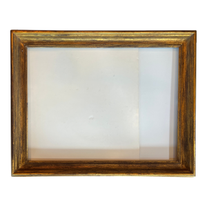 Mid-Century Distressed Gold Wood Frame