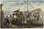 An original mid-19th-century watercolour painting Merchants with Camels on the Nile.An interesting Orientalist...