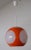 Colani ball lamp from the 70s in bright orange with frosted glass-colored plastic inserts. This lamp is also `flying eye....