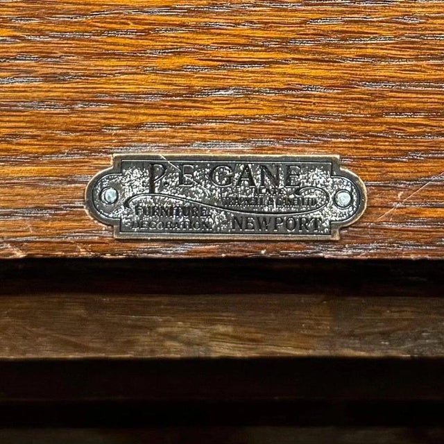 Antique Early 20th Century English Oak Entrance Hall Stand For Sale - Image 10 of 11