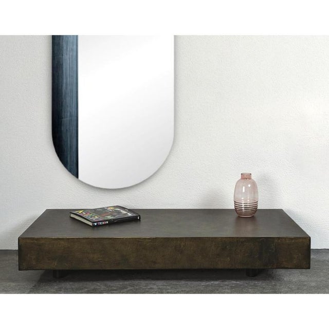 Contemporary Orizzonte 55120 Short Silver Oval Mirror by Disain1971 For Sale - Image 3 of 7
