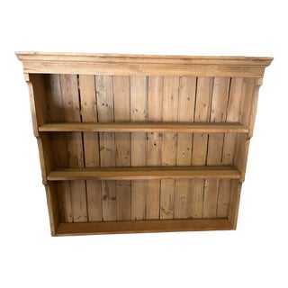 Early 20th Century Pine Waterfall Wall Shelves For Sale