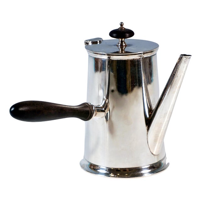 Art Deco Silver Chocolate Pot by William Hutton & Sons, 1920s For Sale